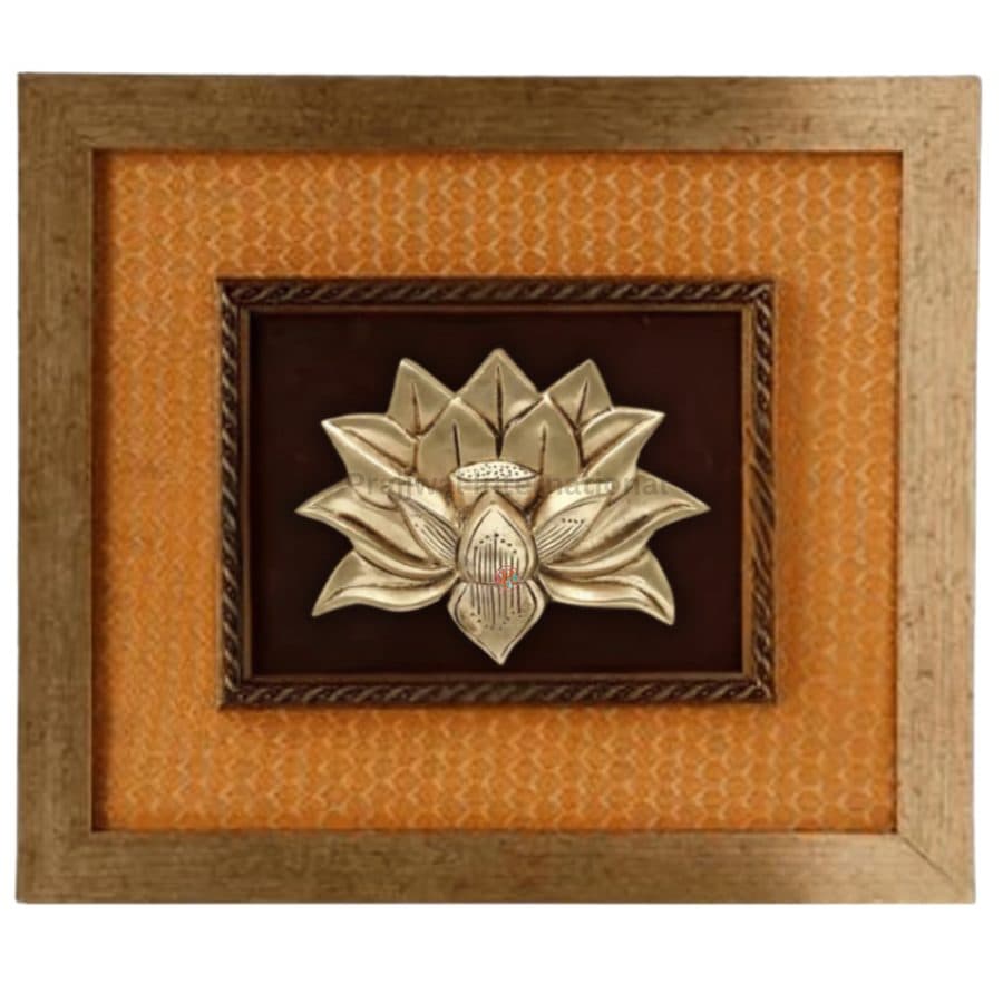 Brass Lotus Wall Hanging Frame