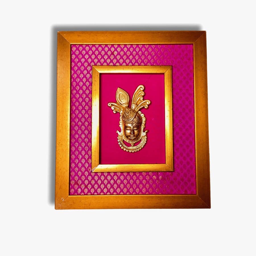 Brass Nath Ji Wall Hanging Frame â 12x14 Inch | Handcrafted Spiritual Wall Art