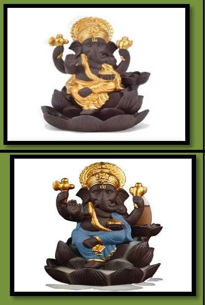 Gnesha Back Flow Smoke Fountain With Cones G Bl