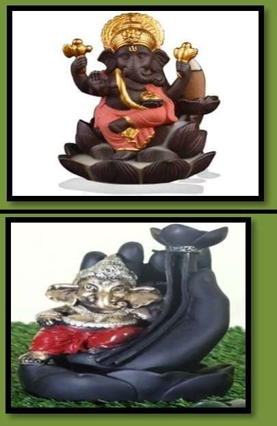 Gnesha Back Flow Smoke Fountain With Cones G R