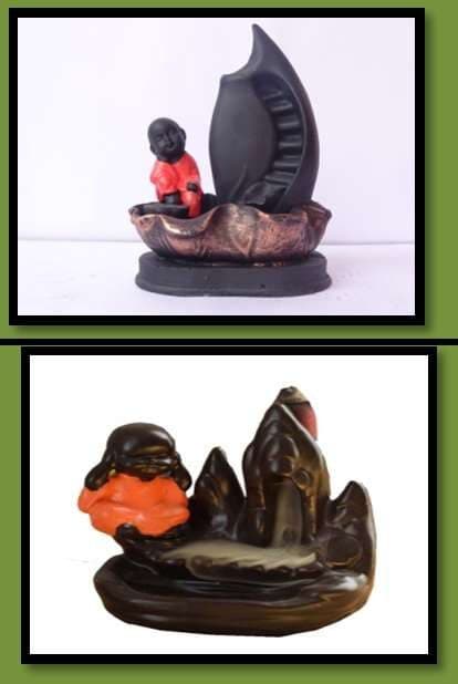 Little Baby Back flow smoke fountain with cones LBOR