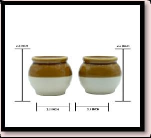 Ceramic Salt and Pepper Matki Shape Without Thermacol